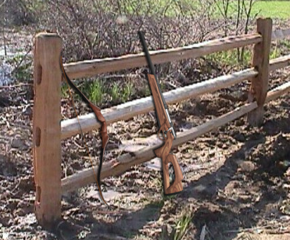 Fence with weapons